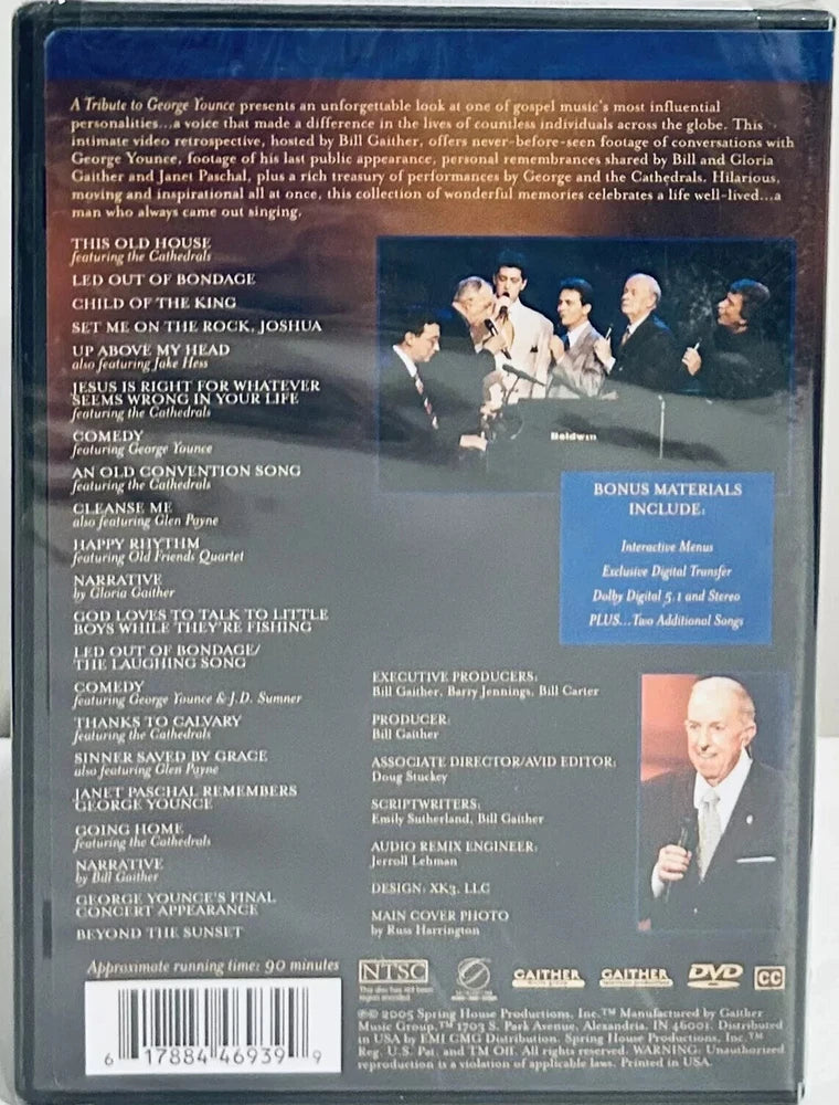 A Tribute to George Younce (DVD 2005) Gospel Music Brand NEW*GR1 image 1