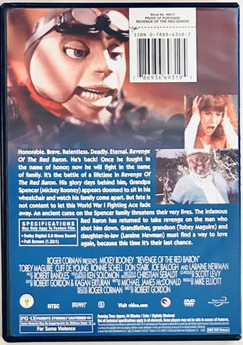 Revenge of the Red Baron (DVD 2005) Mickey Rooney Buena Vista 1994 Rare OOP *GR1 image 1