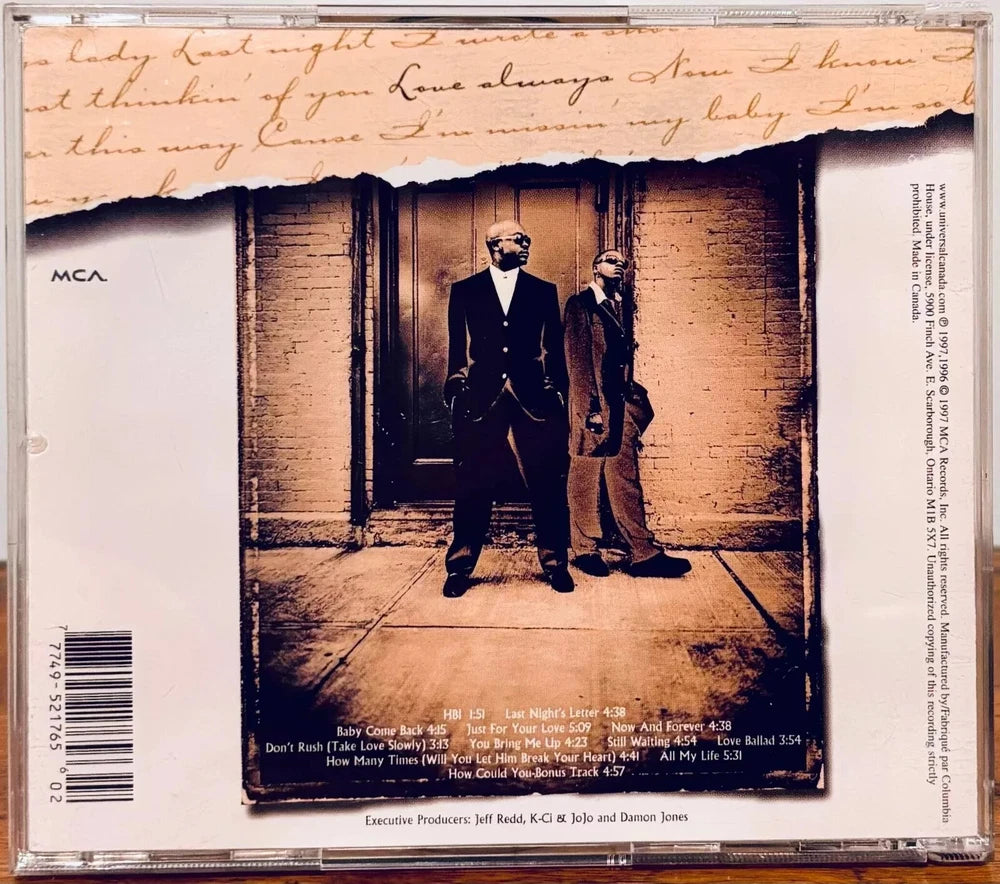 K-Ci & JoJo – Love Always (CD, 1997) MCA Records R&B *BDP image 1