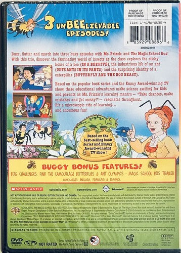Magic School Bus - Bugs, Bugs, Bugs (DVD 2009) Scholastic, En/Fr/Sp OOP NEW*GR1 image 2