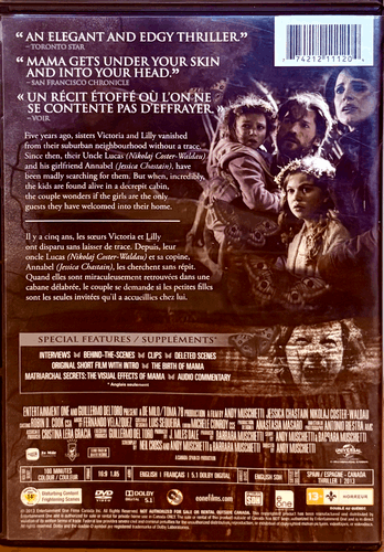 Mama (DVD, 2013) Horror Jessica Chastain En/Fr NW1 image 1