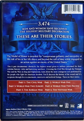 Medal of Honor (DVD) 2-Disc Set w/ Insert 6-Part Documentary Mill Creek image 1