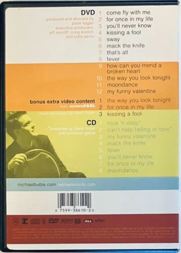 Michael Buble (DVD ONLY - NO CD) Come Fly With Me DVD Only w/ Insert *GR3 image 1