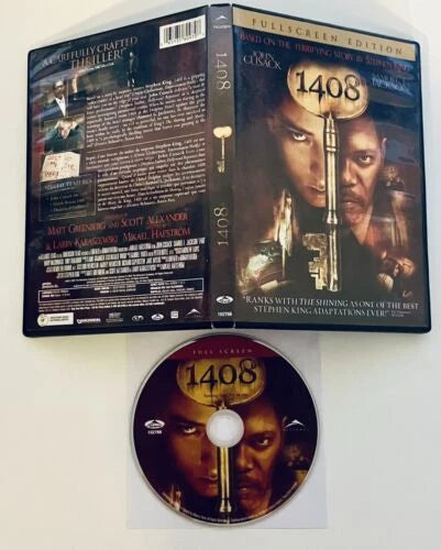 1408 (DVD, 2007) Full Screen Bilingual Horror Samuel L Jackson, John Cusack*GR3 image 1