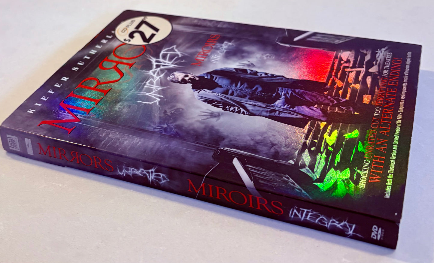 Mirrors (DVD 2008) Unrated Kiefer Sutherland OOP w/ Slipcover En/Fr/Sp Fox