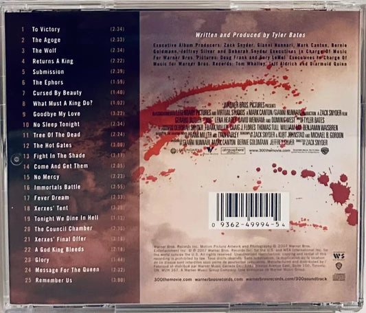 300 - Original Motion Picture Soundtrack (CD 2007) Warner Bros image 1