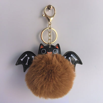 Summer Halloween Keychain Cartoon Leather