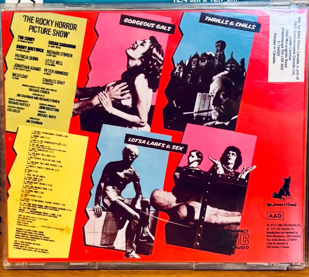 The Rocky Horror Picture Show (CD, 1989) Motion Picture Soundtrack Ode image 1