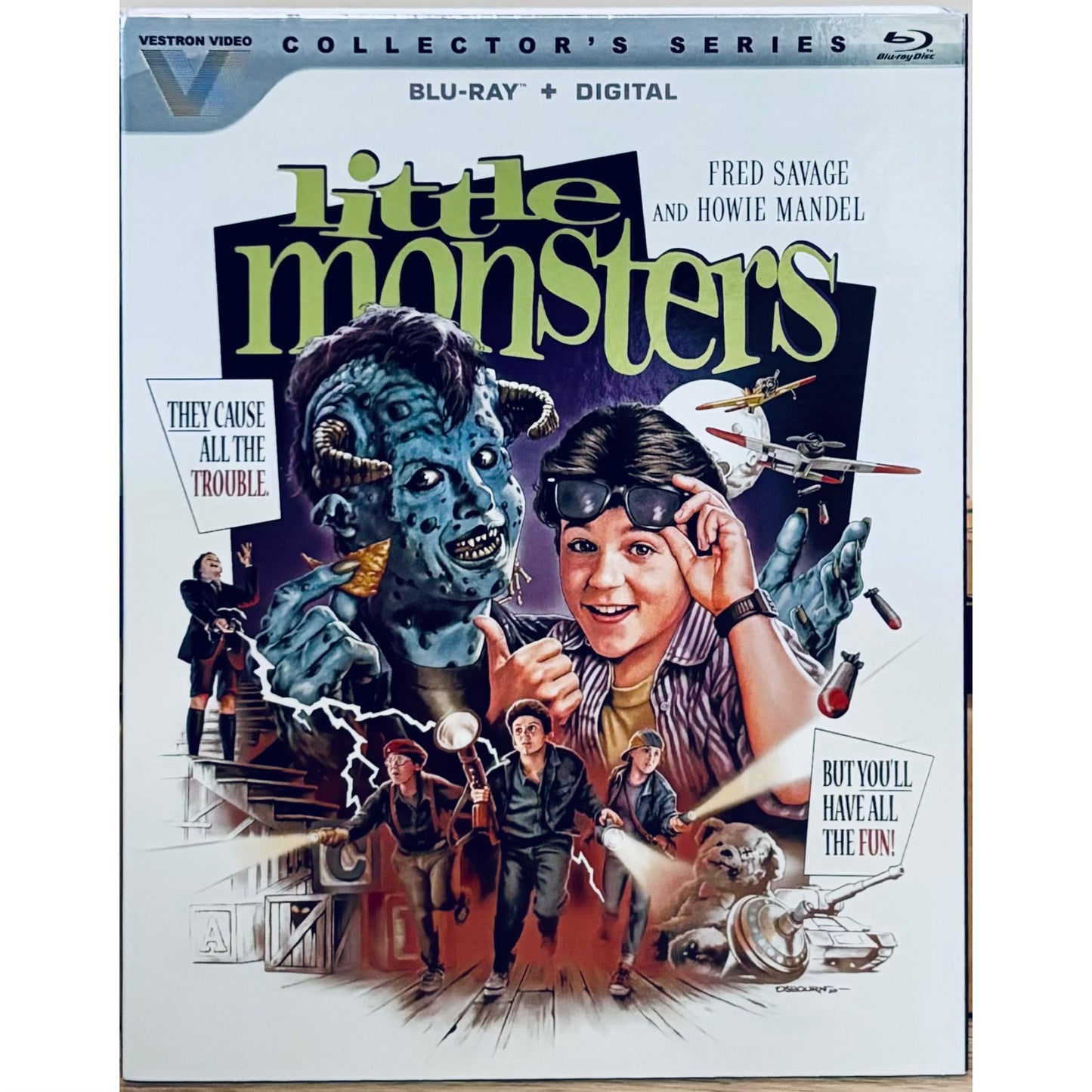 Little Monsters (Blu-ray) Vestron Video Collector's Series w/ OOP Slipcover