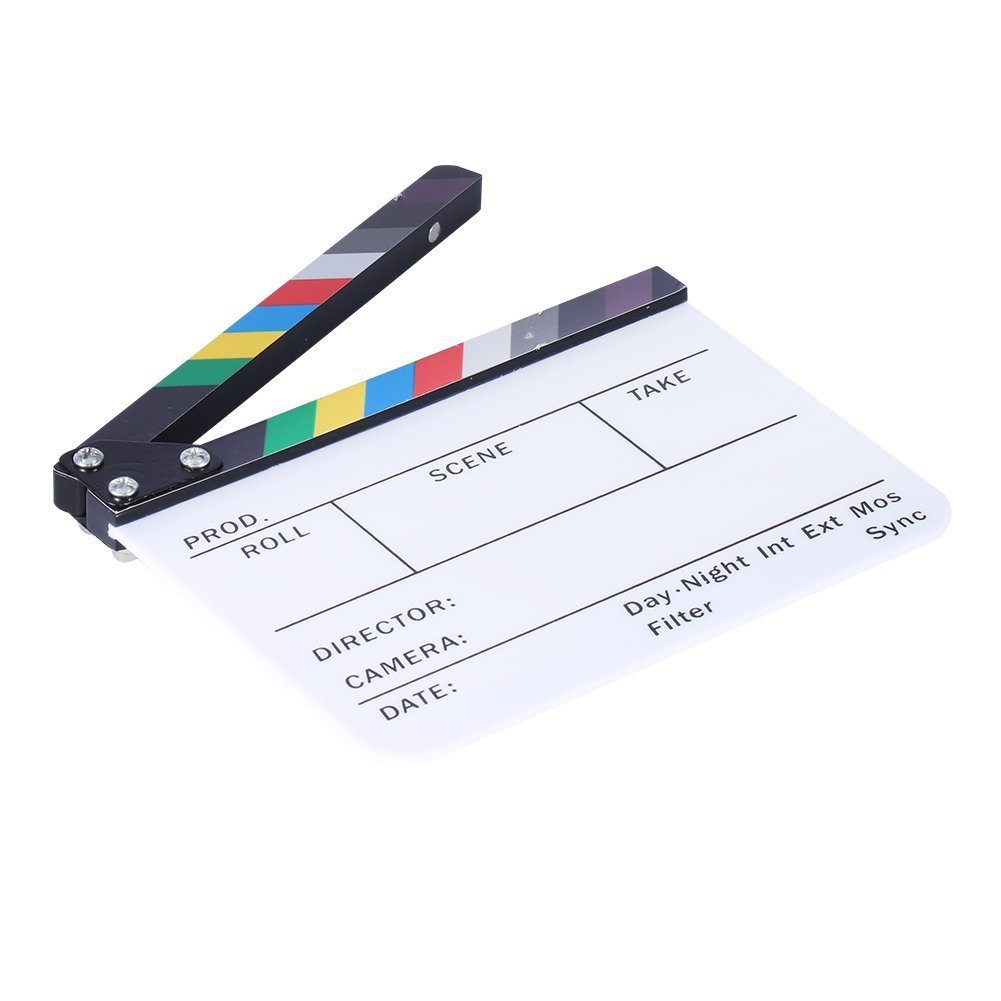 Acrylic Movie Clapper Color Field Theater