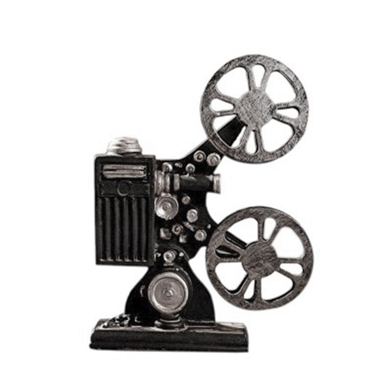 Proyector de películas nostálgico retro, modelo de accesorios, adornos cinematográficos creativos para tomar fotografías, artesanías de resina