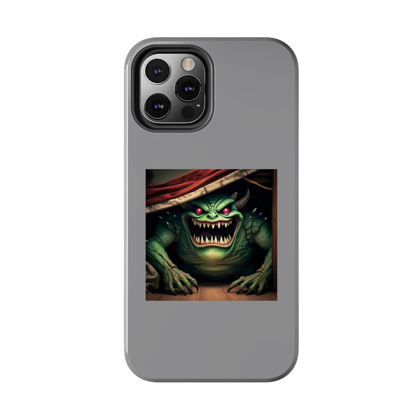 Sock Thief Monster Under the Bed Design Tough Phone Cases