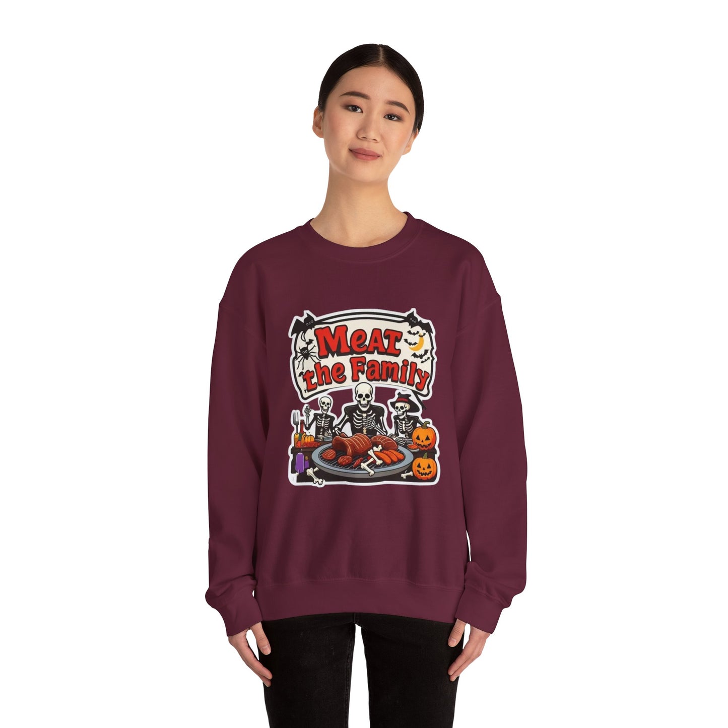 Meat the Family Unisex Heavy Blend™ Crewneck Sweatshirt