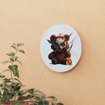 Reloj de pared acrílico de la cosecha oscura de Pooh Winnie the Pooh