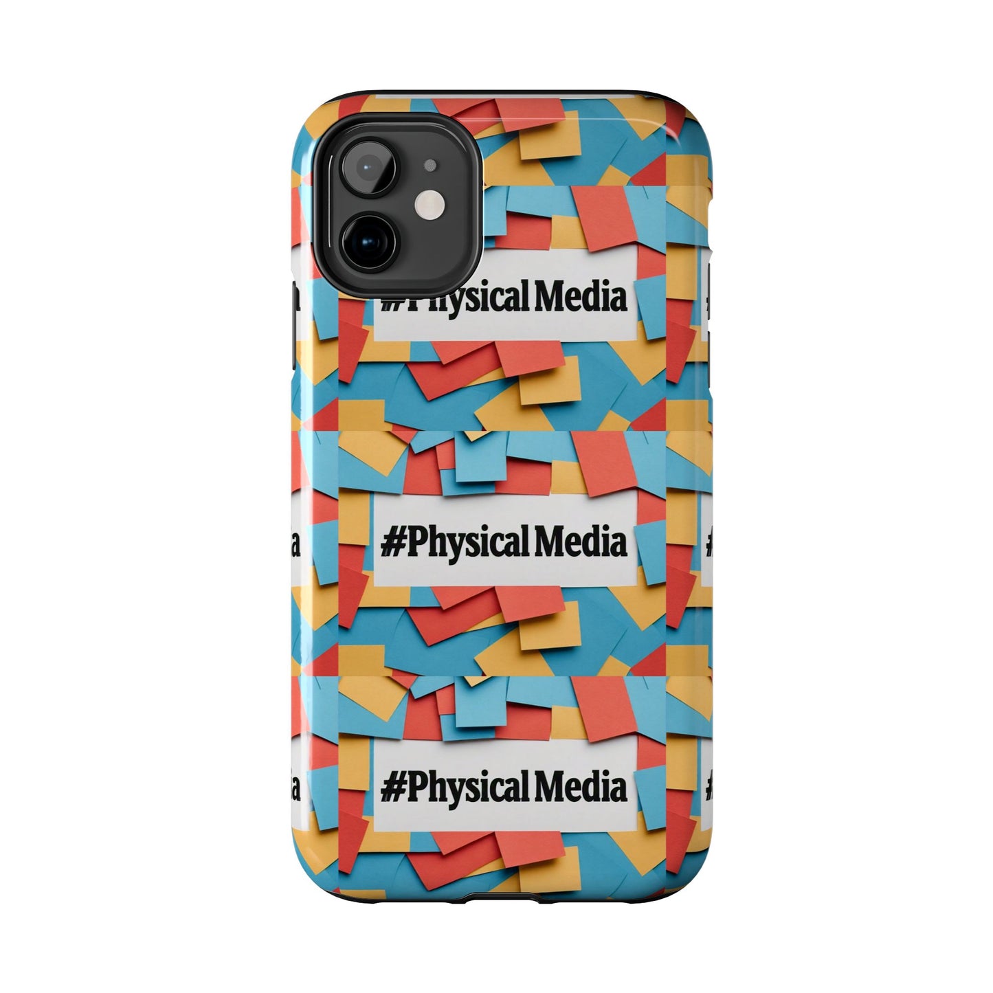 #PhysicalMedia Pattern Tough Phone Case