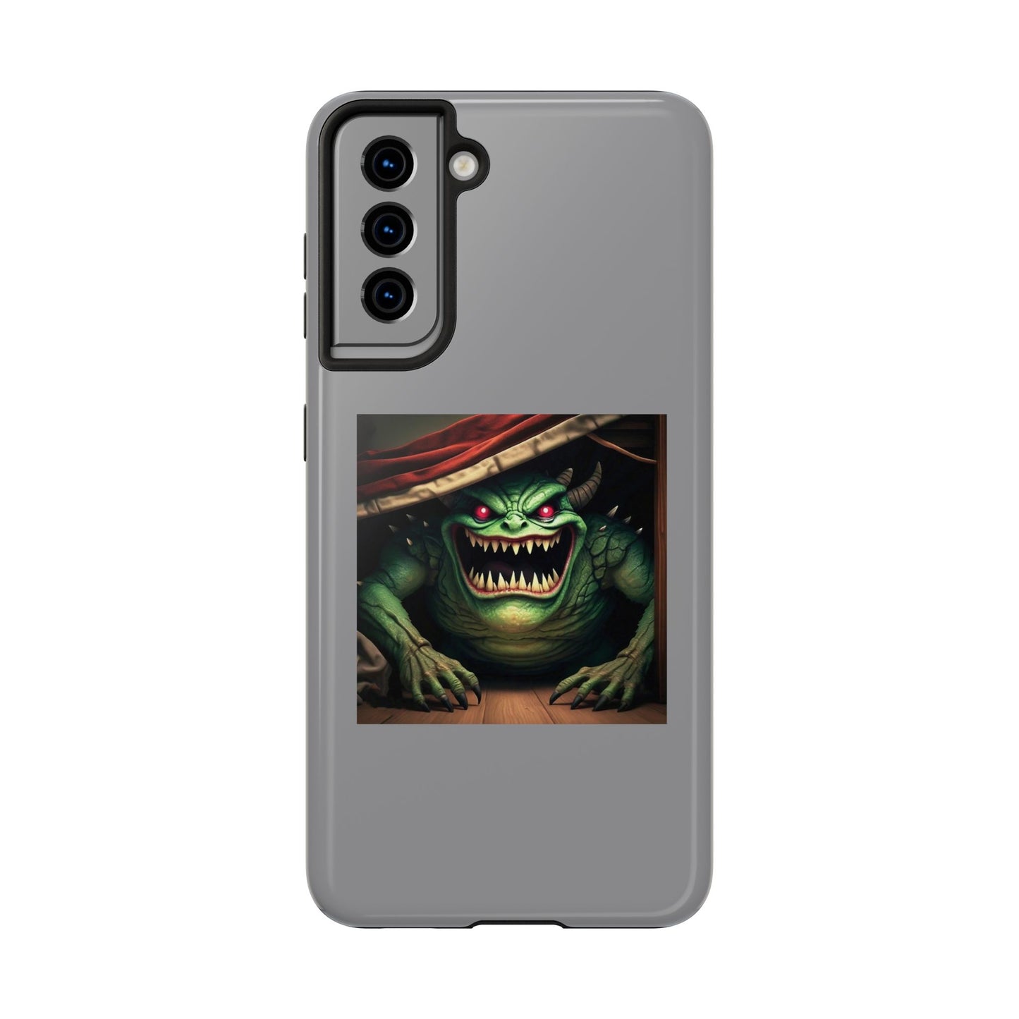 Sock Thief Monster Under the Bed Design Tough Phone Cases