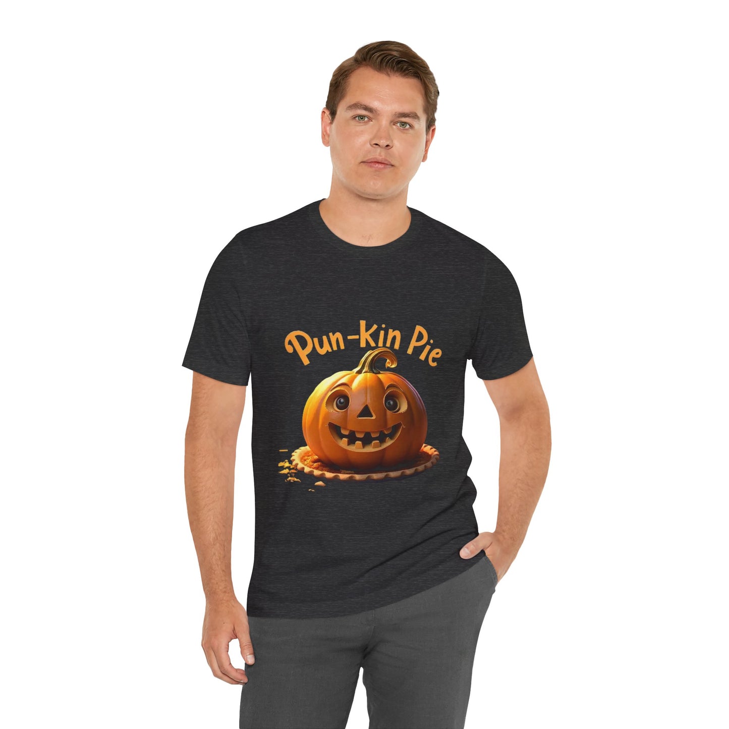 Pun-Kin Pie Tee - Soft Unisex Jersey Short Sleeve T-Shirt for Fall