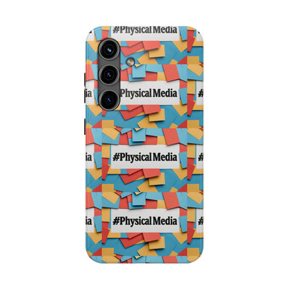 #PhysicalMedia Pattern Tough Phone Case