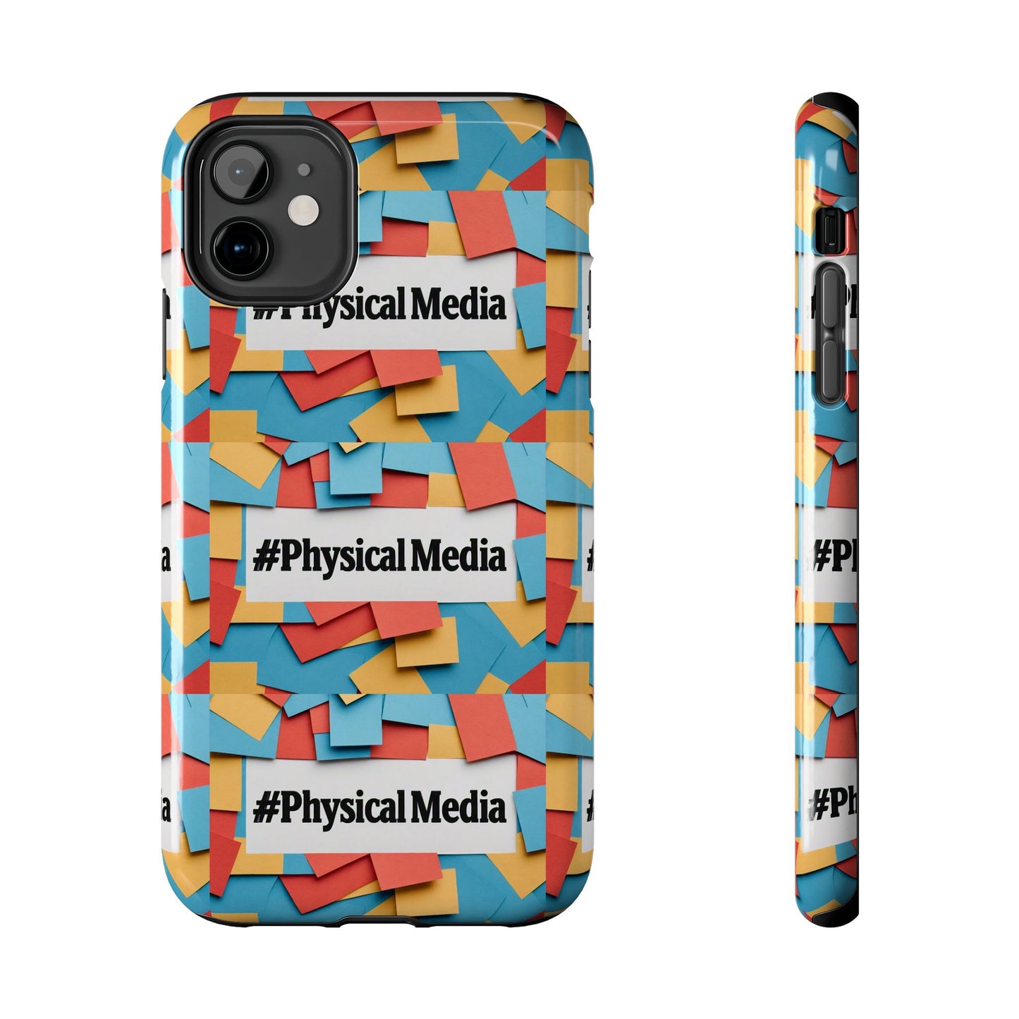 #PhysicalMedia Pattern Tough Phone Case