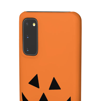 Estuche para teléfono con forma de calabaza tradicional y fundas a presión