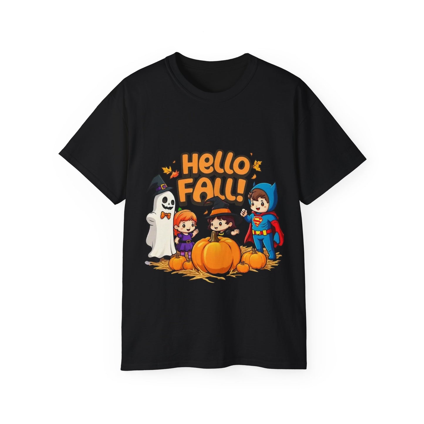 Camiseta unisex de algodón ultrafino con diseño de Hello Fall