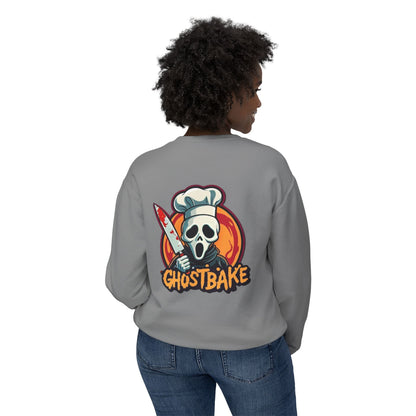 Ghostbake (Front & Back) Unisex Lightweight Crewneck Sweatshirt