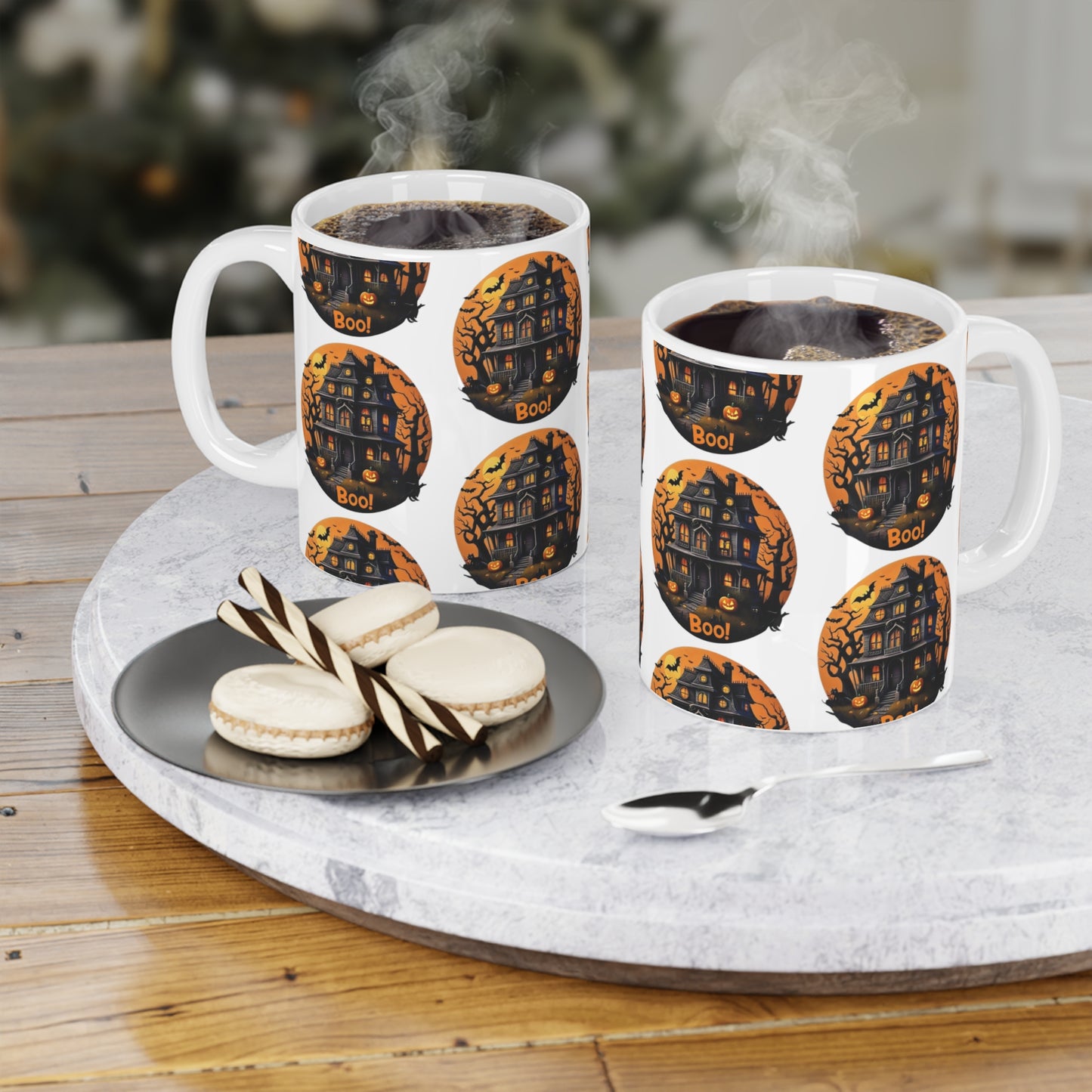 Spooky Halloween House Ceramic Mugs (11oz\15oz\20oz)