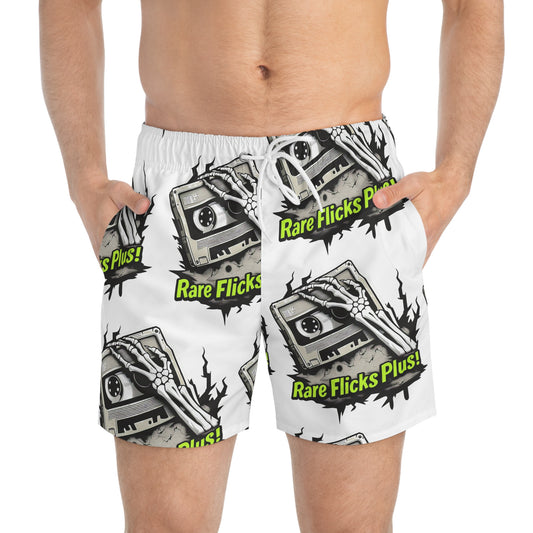 Rare Flicks Plus! Logo Swim Trunks (AOP)