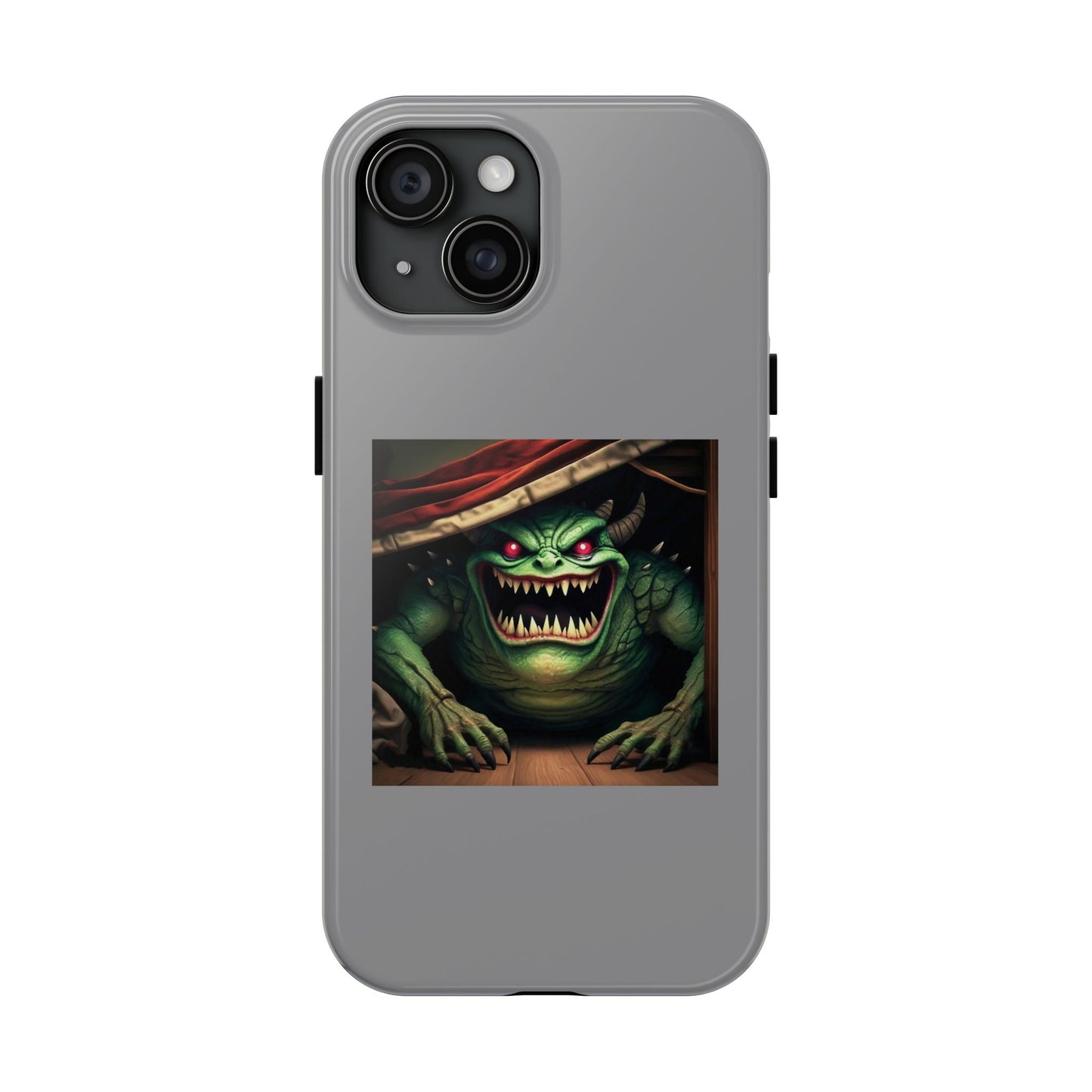 Sock Thief Monster Under the Bed Design Tough Phone Cases