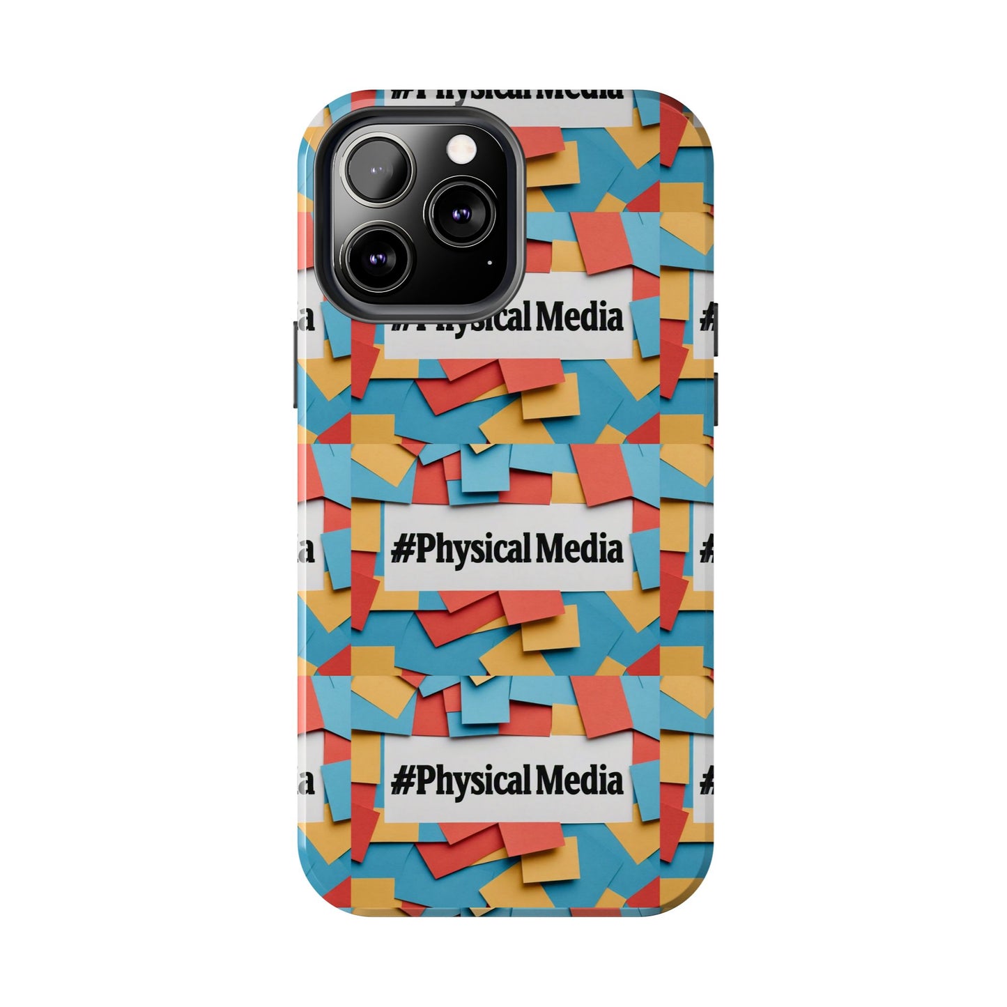 #PhysicalMedia Pattern Tough Phone Case