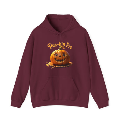 Cozy Pun-Kin Pie Hoodie - Soft Heavy Blend Sweatshirt for Fall