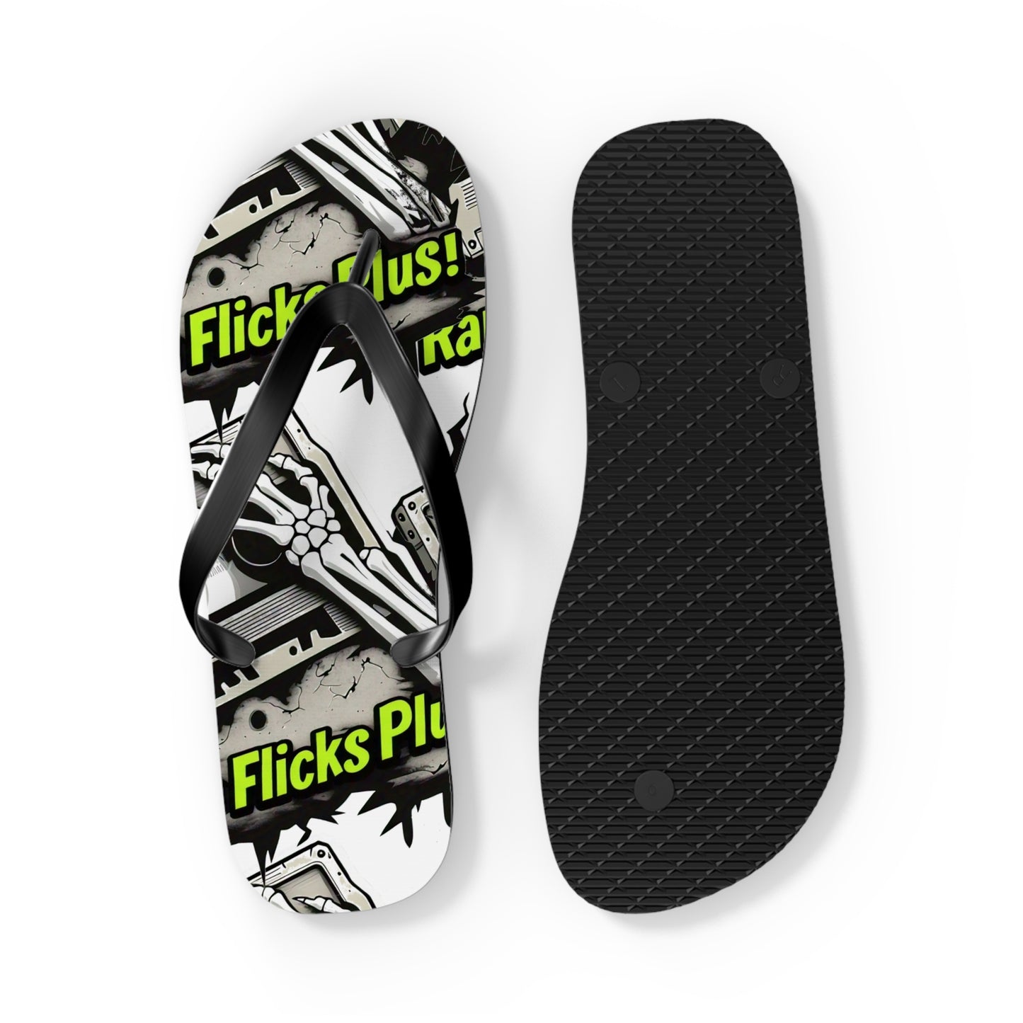 Rare Flicks Plus! Logo Flip Flops