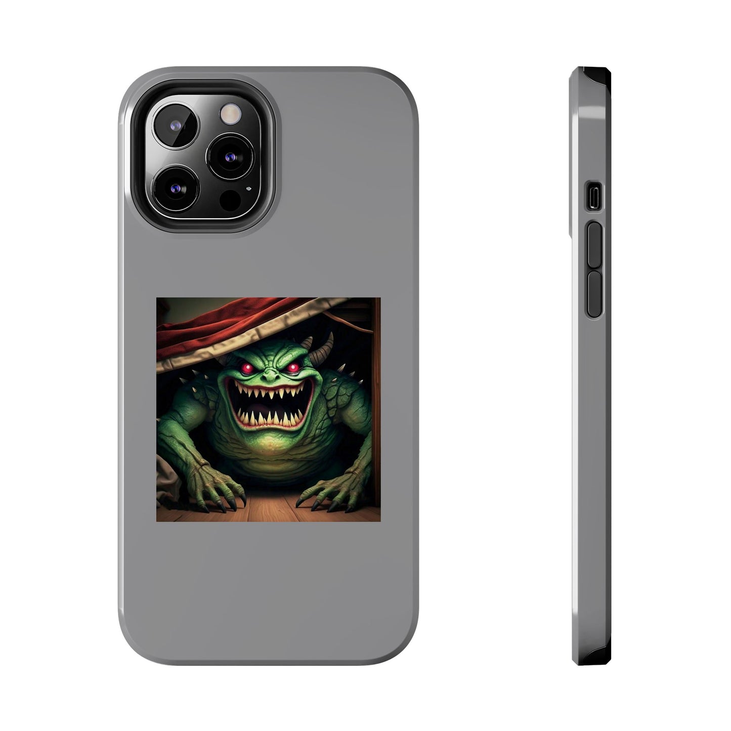 Sock Thief Monster Under the Bed Design Tough Phone Cases