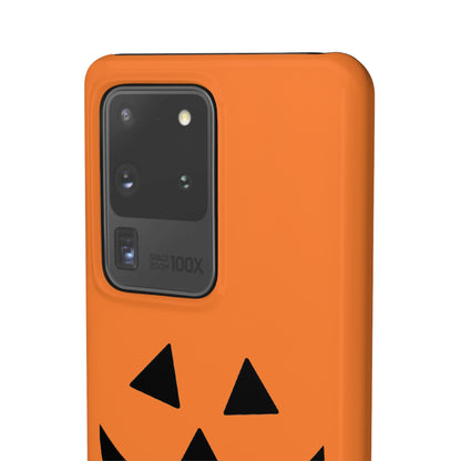 Estuche para teléfono con forma de calabaza tradicional y fundas a presión