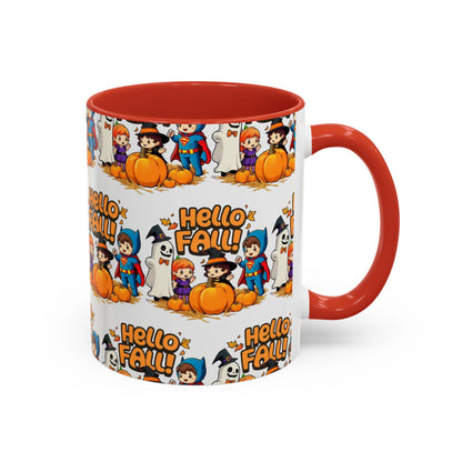 Hello Fall Design Accent Coffee Mug (11, 15oz)