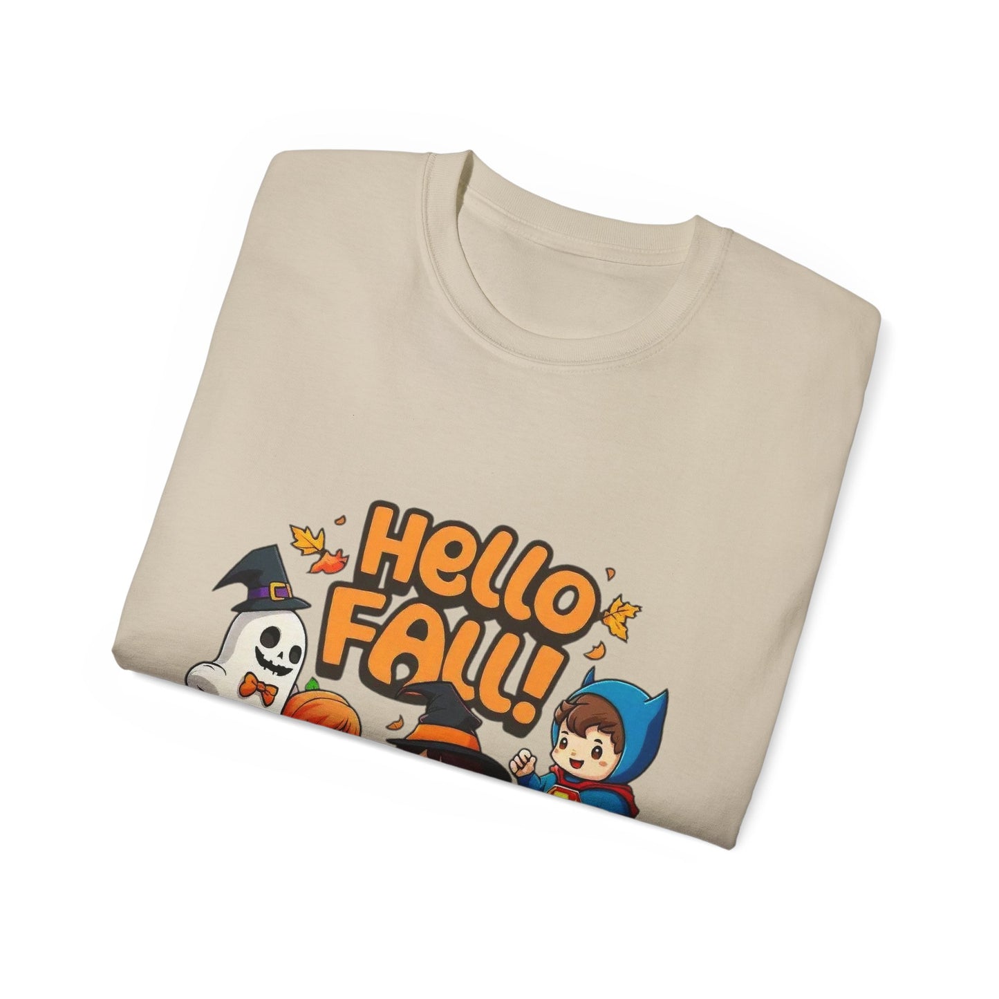 Camiseta unisex de algodón ultrafino con diseño de Hello Fall