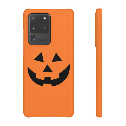 Estuche para teléfono con forma de calabaza tradicional y fundas a presión