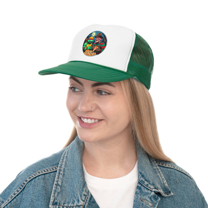 A Pizza Party on Elm Street (Design 2) Trucker Caps