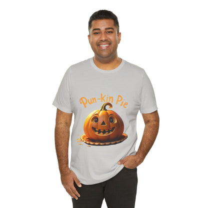 Camiseta Pun-Kin Pie: camiseta unisex de manga corta de jersey suave para otoño