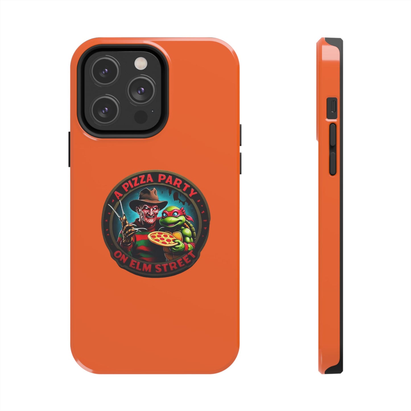 A Pizza Party on Elm Street Tough Phone Cases