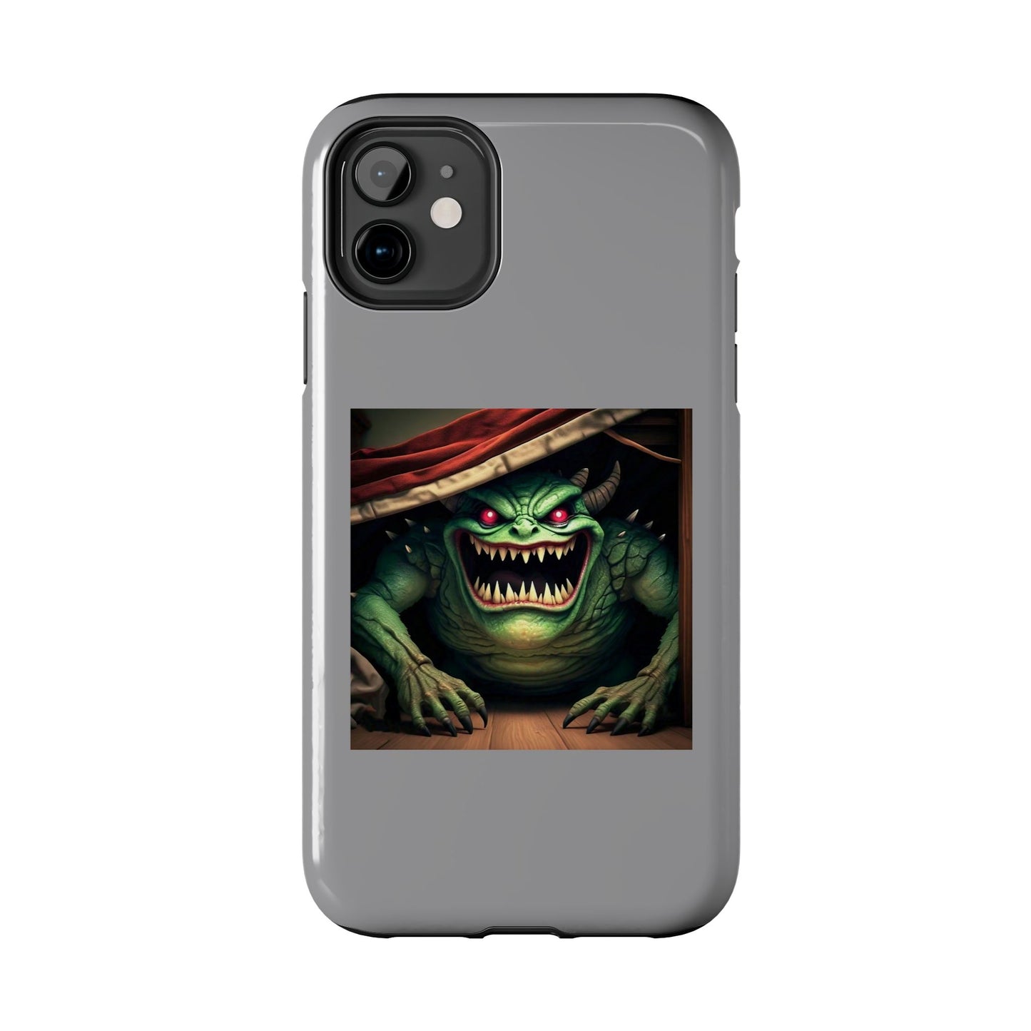 Sock Thief Monster Under the Bed Design Tough Phone Cases