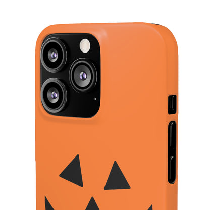 Estuche para teléfono con forma de calabaza tradicional y fundas a presión