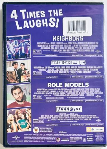 4-Movie Laugh Pack (DVD, 2017) 2-Discs American Pie Neighbours Accepted NEW*GR1