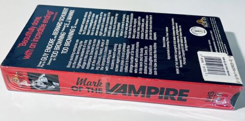 Mark Of The Vampire (VHS 1987) w/ Studio Stamp Bela Lugosi Horror BRAND NEW*GR3