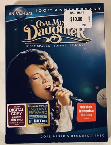 Coal Miners Daughter (DVD, 2012, Bilingual 100th Anniversary) w/ Slipcover