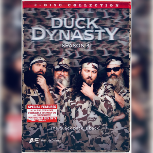 Duck Dynasty: Season 3 (DVD, 2013) w/ Lenticular Slipcover 2-Disc Set TV A&E