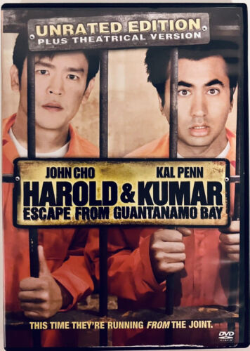 Harold & Kumar Escape from Guantanamo Bay (DVD) Unrated w/ Insert Widescreen*SV1