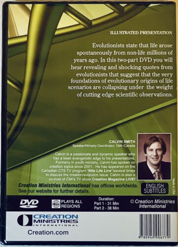 Codes and Creation DVD Creation Ministries Documentary Evolution BRAND NEW *WD1