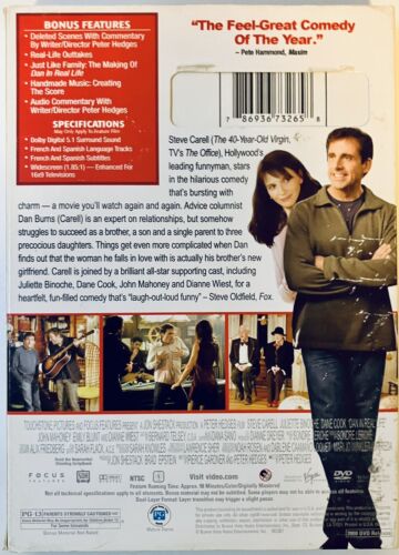 Dan in Real Life (DVD 2007) w/ Slipcover/Inserts WDS Bilingual Steve Carell*3HH