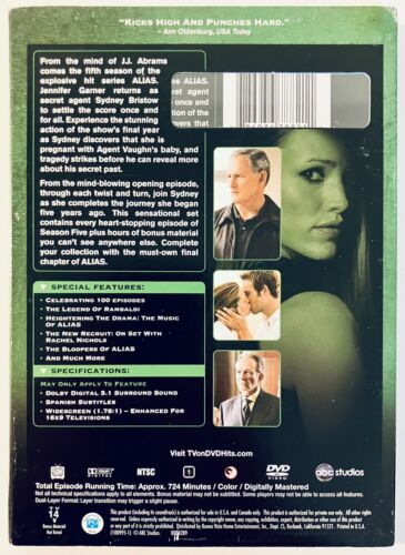 Alias The Complete Fifth Season Final Season DVD w/ Slipcover 4-Disc Set NEW*RG3